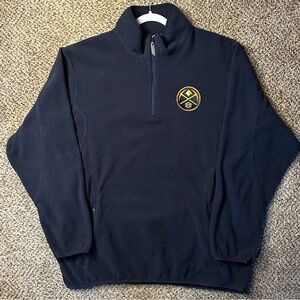 Antigua Men's Dark Blue Zip-Up Sweater